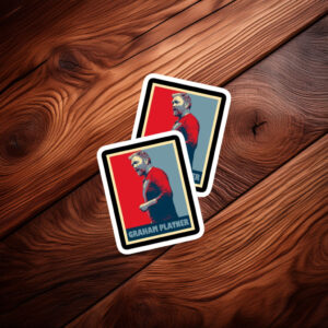 Graham Platner Retro Portrait Sticker