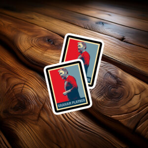 Graham Platner Retro Portrait Sticker