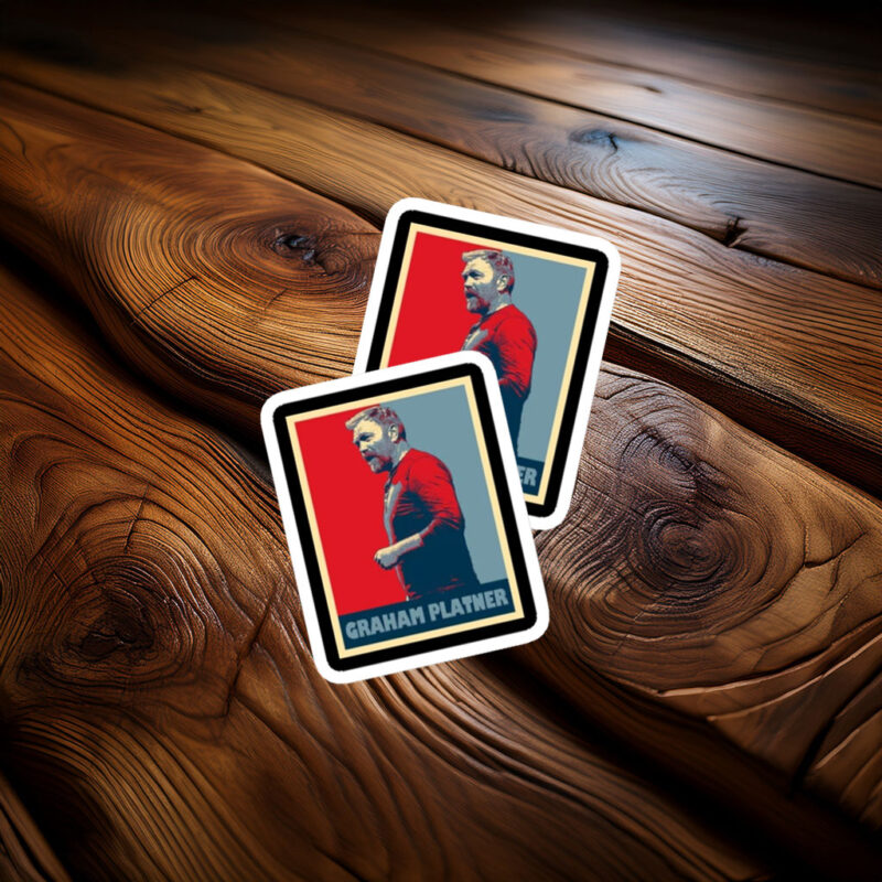 Graham Platner Retro Portrait Sticker