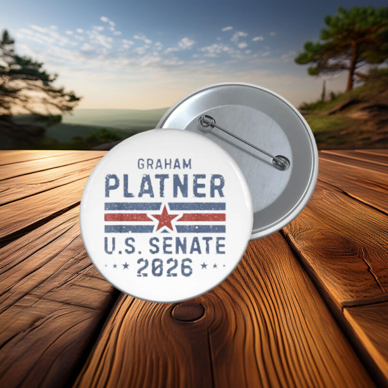 Graham Platner U.S. Senate 2026 Button Pin