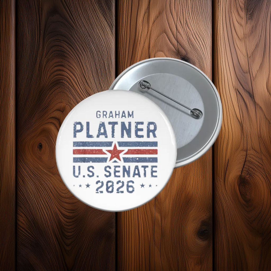 Graham Platner U.S. Senate 2026 Button Pin