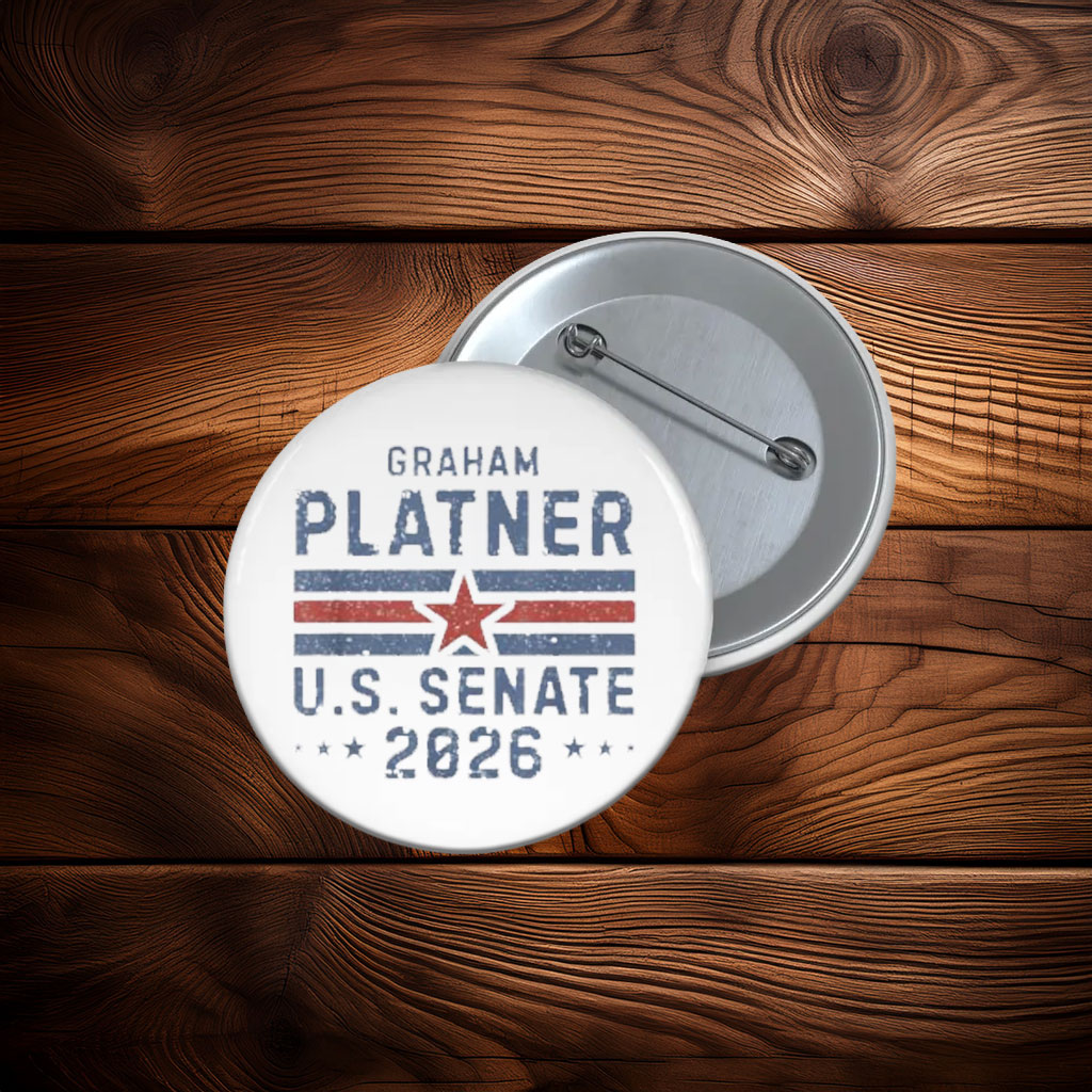 Graham Platner U.S. Senate 2026 Button Pin