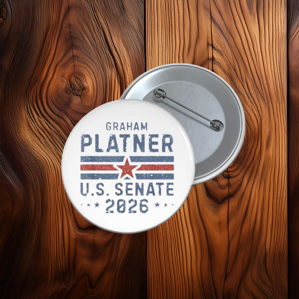 Graham Platner U.S. Senate 2026 Button Pin