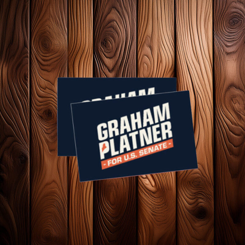 Graham Platner U.S. Senate Sticker – Maine 2026