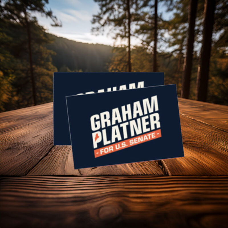 Graham Platner U.S. Senate Sticker – Maine 2026