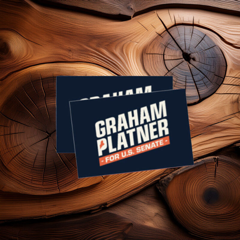 Graham Platner U.S. Senate Sticker – Maine 2026
