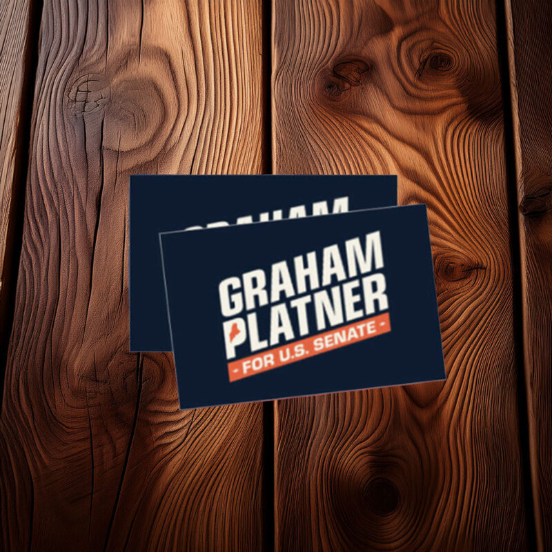 Graham Platner U.S. Senate Sticker – Maine 2026