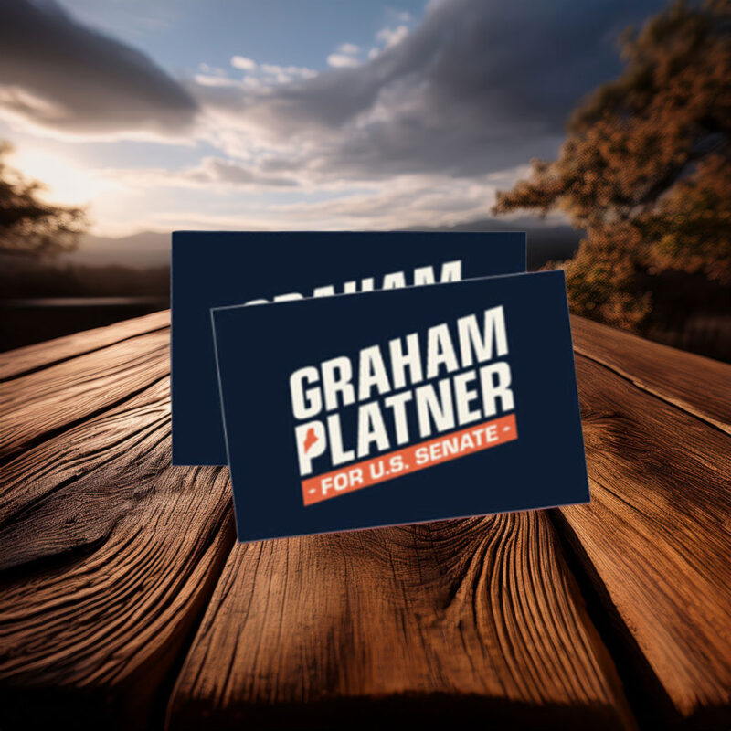 Graham Platner U.S. Senate Sticker – Maine 2026