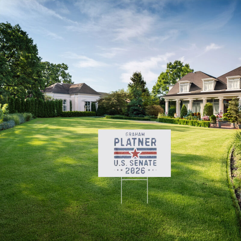 Graham Platner U.S. Senate Yard Sign
