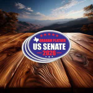 Graham Platner US Senate 2026 Texas Sticker