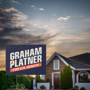 Graham Platner for Senate Yard Sign Political Campaign Lawn Sign