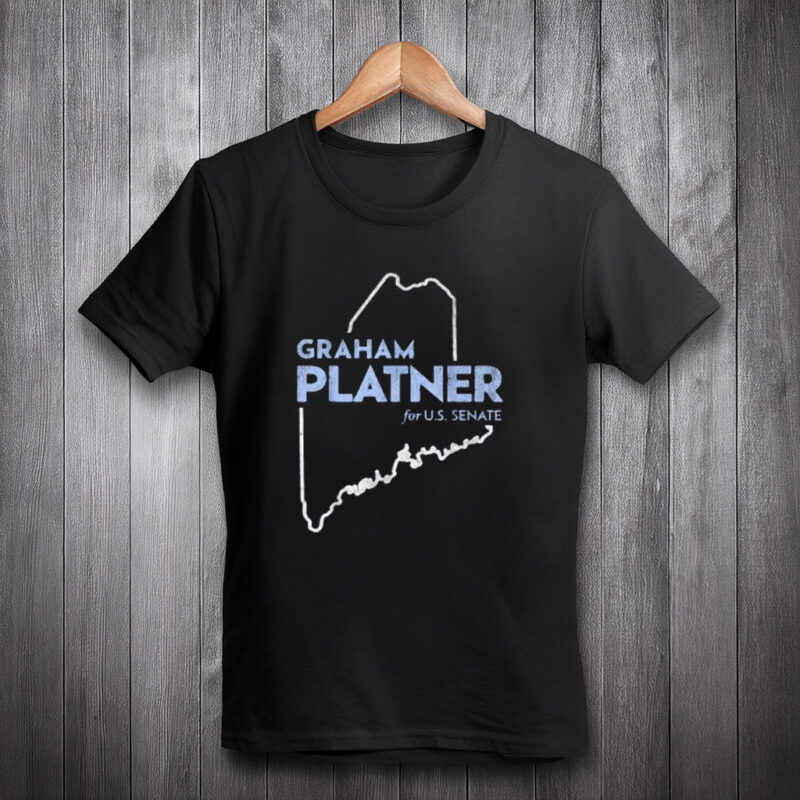 Graham Platner for U.S. Senate 2026 Maine Map Outline Shirt
