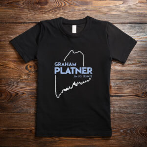 Graham Platner for U.S. Senate 2026 Maine Map Outline Shirt