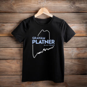 Graham Platner for U.S. Senate 2026 Maine Map Outline Shirt