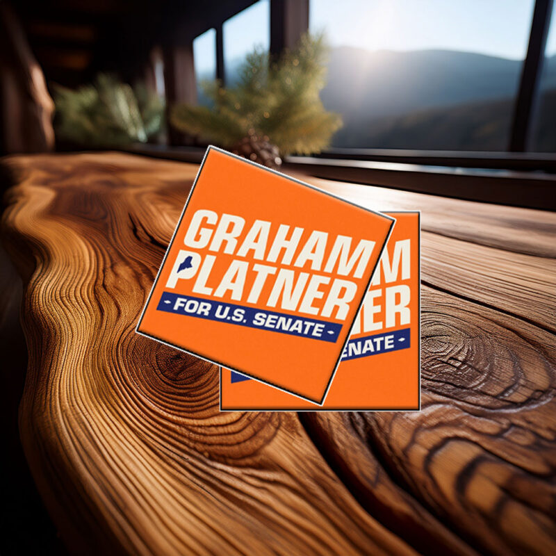 Graham for Maine Car Magnet – Senate 2026 – Maine Election Magnet – Campaign Car Sticker