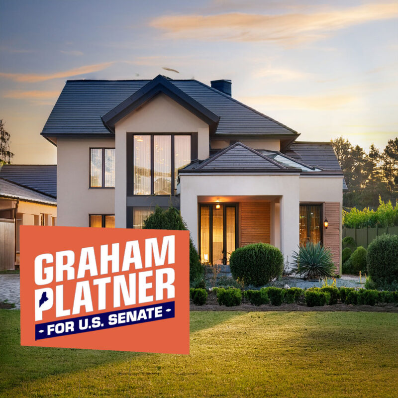 Graham for Maine Yard Sign – Senate 2026 – Maine Election Sign