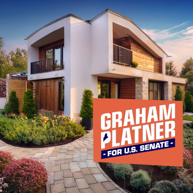 Graham for Maine Yard Sign – Senate 2026 – Maine Election Sign