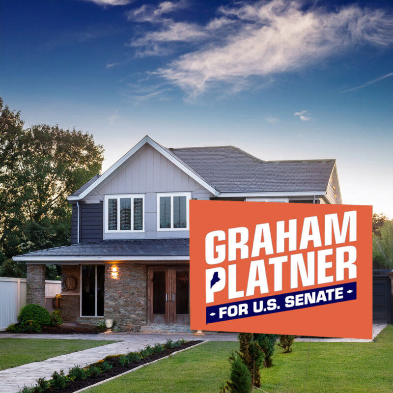 Graham for Maine Yard Sign – Senate 2026 – Maine Election Sign