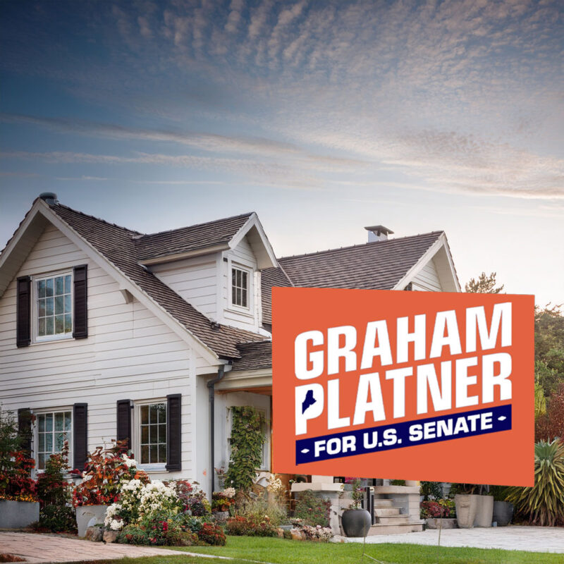 Graham for Maine Yard Sign – Senate 2026 – Maine Election Sign