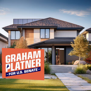 Alternative view of Graham for Maine Yard Sign – Senate 2026 – Maine Election Sign 