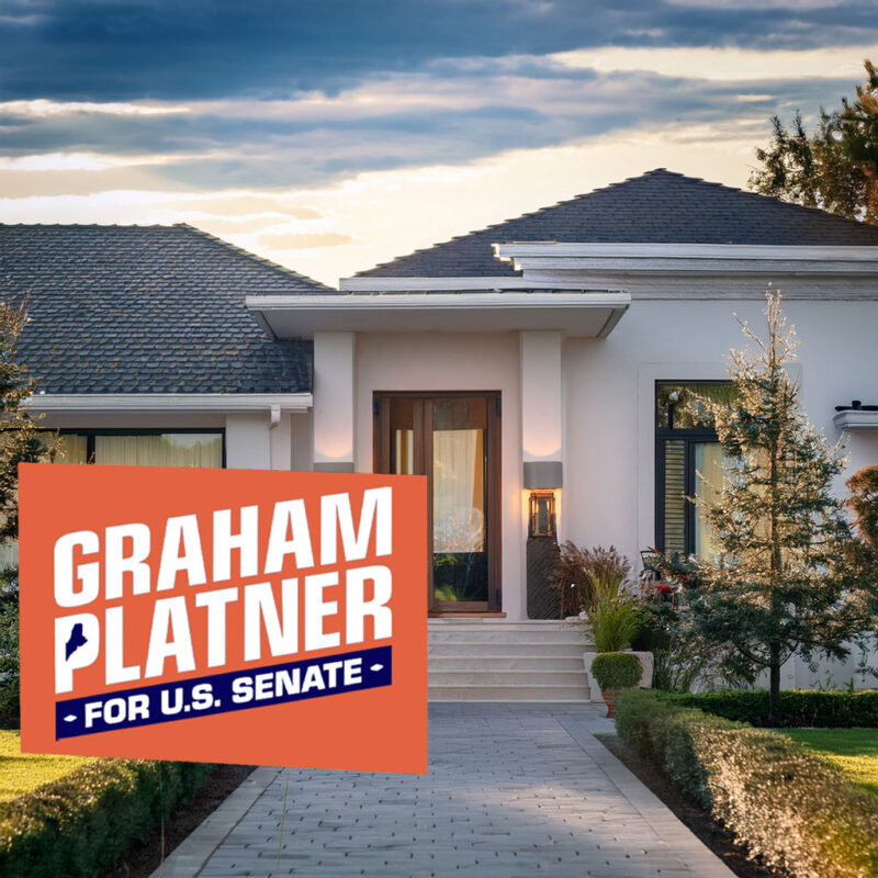 Graham for Maine Yard Sign – Senate 2026 – Maine Election Sign