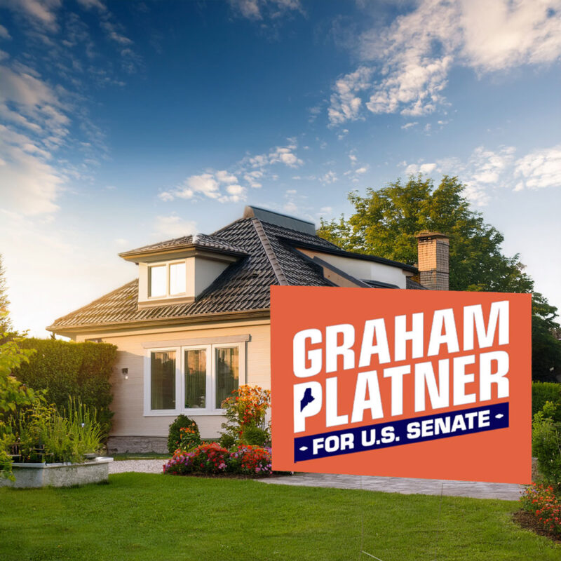 Graham for Maine Yard Sign – Senate 2026 – Maine Election Sign