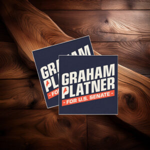 Graham for Senate Car Magnet Sticker Political Campaign Vehicle Magnet Election Supporter Accessory