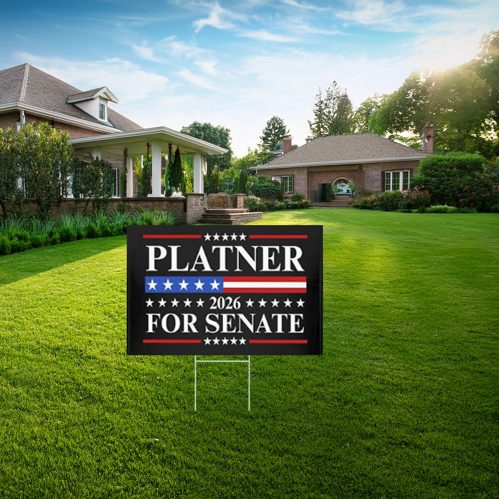 Platner For Senate Yard Sign