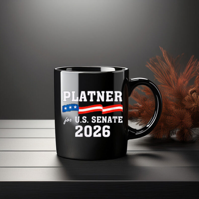 Platner For U.S. Senate 2026 Mug, Patriotic Political Campaign Coffee Cup