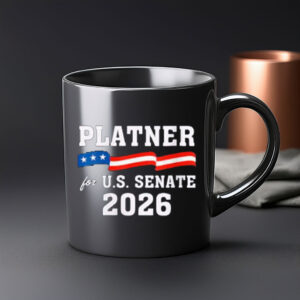 Platner For U.S. Senate 2026 Mug, Patriotic Political Campaign Coffee Cup