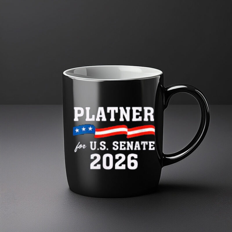 Platner For U.S. Senate 2026 Mug, Patriotic Political Campaign Coffee Cup