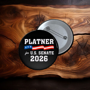 Platner U.S. Senate 2026 Button Pin