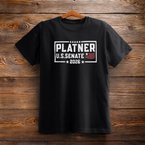 Platner U.S. Senate 2026 Classic Box Logo Shirt