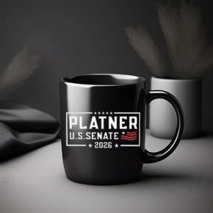 Platner U.S. Senate 2026 Mug, Bold Election Campaign Supporter Coffee Cup