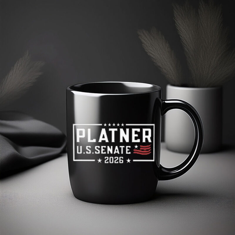 Platner U.S. Senate 2026 Mug, Bold Election Campaign Supporter Coffee Cup