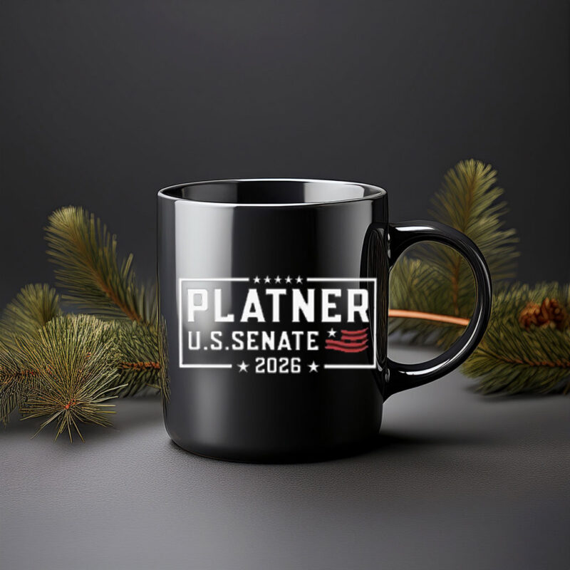 Platner U.S. Senate 2026 Mug, Bold Election Campaign Supporter Coffee Cup