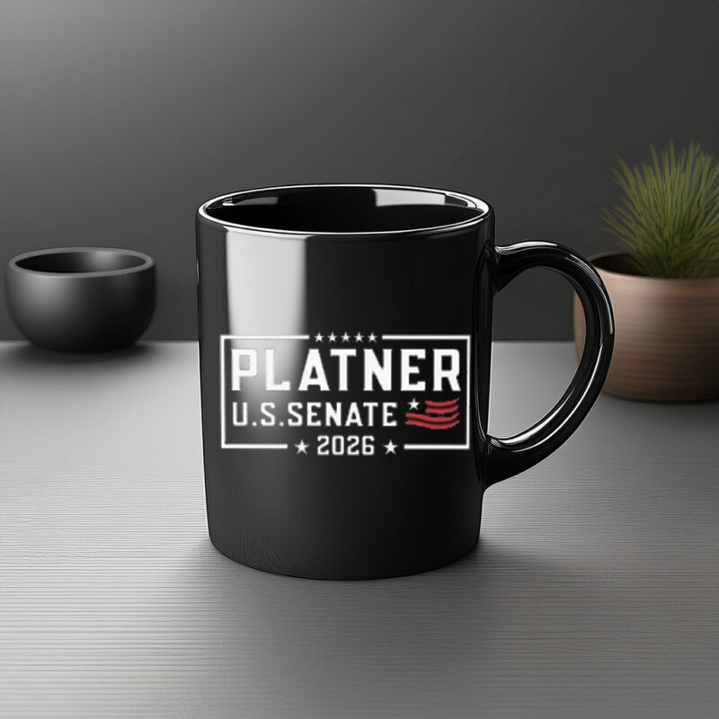 Platner U.S. Senate 2026 Mug, Bold Election Campaign Supporter Coffee Cup