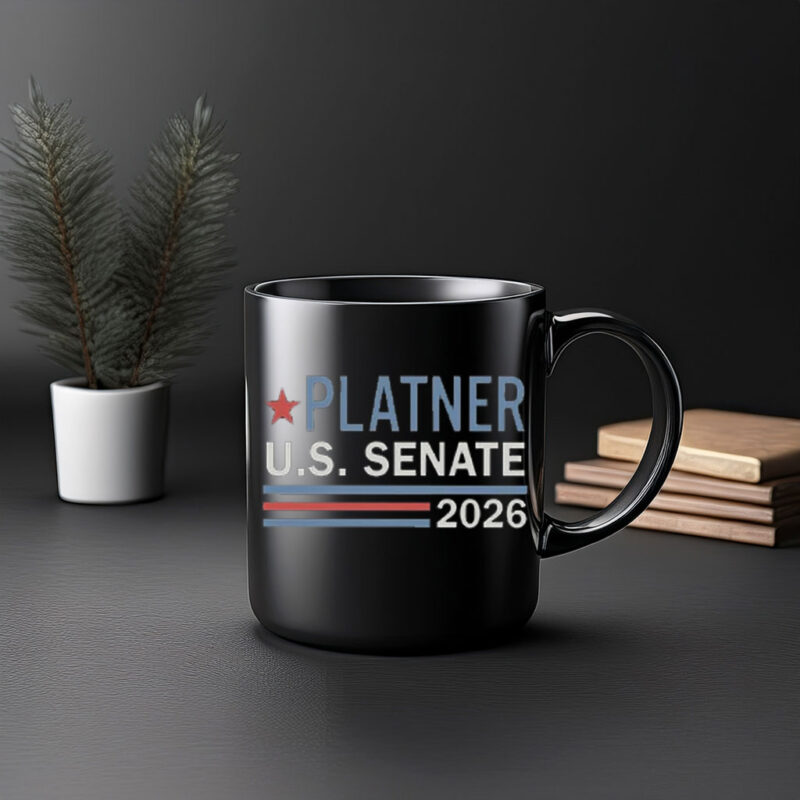 Platner U.S. Senate 2026 Mug, Vintage Patriotic Political Coffee Cup