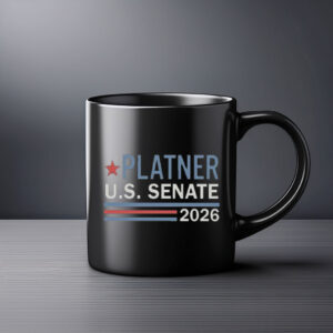 Platner U.S. Senate 2026 Mug, Vintage Patriotic Political Coffee Cup