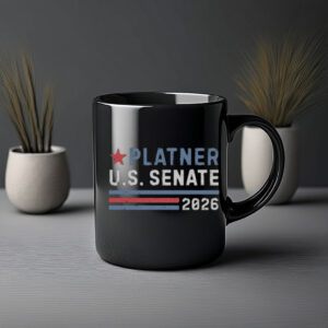 Platner U.S. Senate 2026 Mug, Vintage Political Campaign Coffee Cup