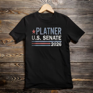 Platner U.S. Senate 2026 Patriotic Stripe Shirt