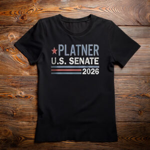 Platner U.S. Senate 2026 Patriotic Stripe Shirt