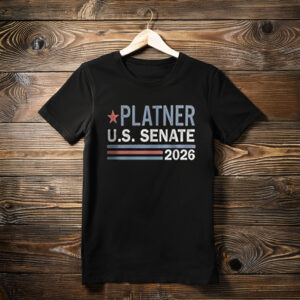Platner U.S. Senate 2026 Patriotic Stripe Shirt