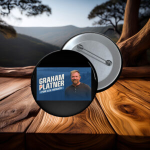 Graham Platner Democrat for U.S. Senate Button