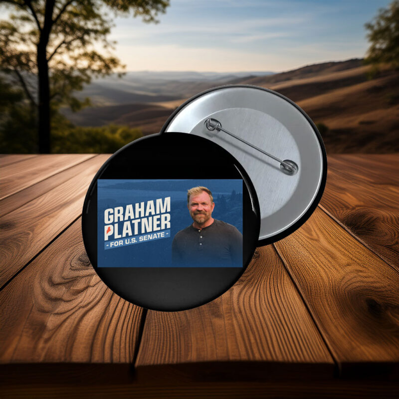 Graham Platner Democrat for U.S. Senate Button