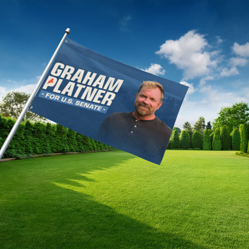 Graham Platner Democrat for U.S. Senate Flag