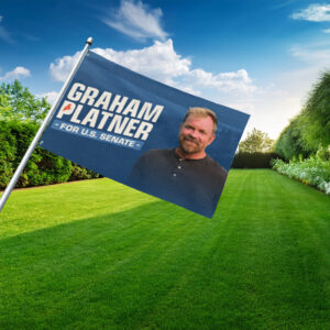 Graham Platner Democrat for U.S. Senate Flag
