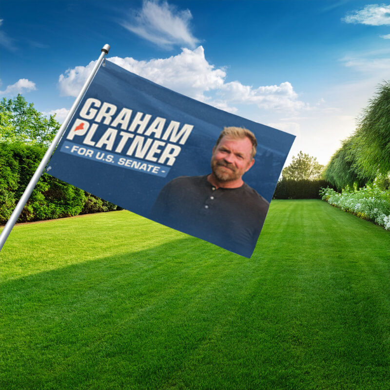 Graham Platner Democrat for U.S. Senate Flag