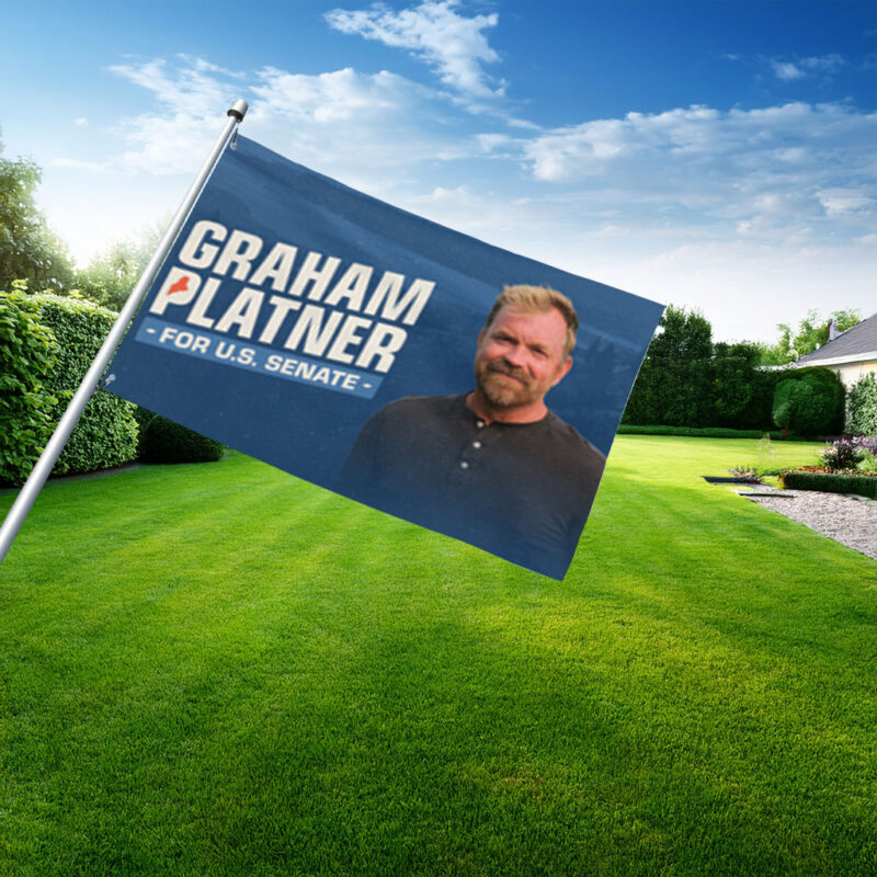 Graham Platner Democrat for U.S. Senate Flag