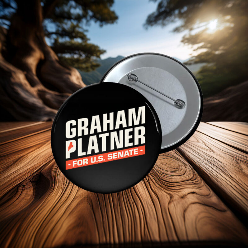 Graham Platner for U.S. Senate Patriotic Election Button